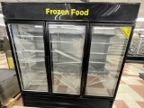 TRUE Model GDM-72-LD 3 Door Merchandising Freezer / 3 Glass Door Freezer