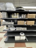 Contents of Gondola Shelving - Serving Trays / Paper Plates Square / Decorative Container Holders &