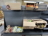 Contents of Gondola Shelving / Potato Chips / Protein Pressels Mixed Nuts & More