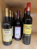 Multiple Bottle sof Mixed Wine / KEDEM / KESSER & De La Rossa