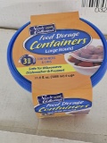 Case of (144) 34oz Round Containers