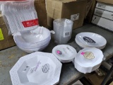 Plastic Plates and Bowls Lot