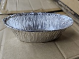 Case of (600) Small Oval Aluminum Baking Pan