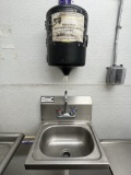 KROWNE Wall Mount Hand Sink W/ Towel Dispenser / Complete W/ Bracket, Sink, Faucet & Towel Dispenser