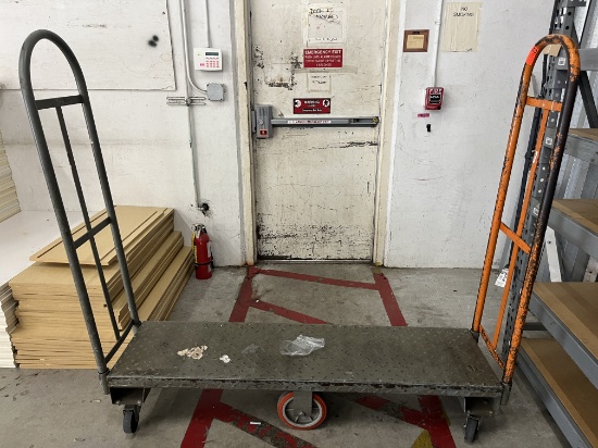 5' x 16" Rolling Metal Utility Carts