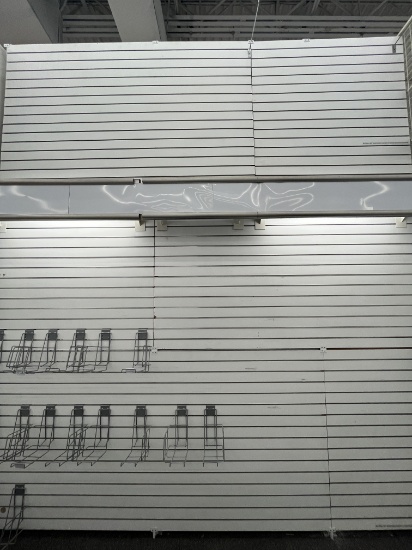 12' x 12' Illuminated Slat Wall Section