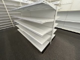 8' x 4' Double Sided Gondola Shelving Rack with End Cap