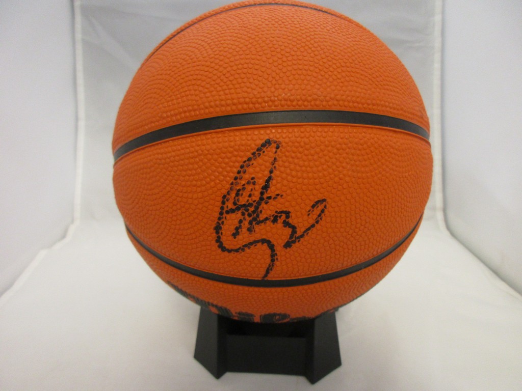 Stephen Curry of the Golden State Warriors signed