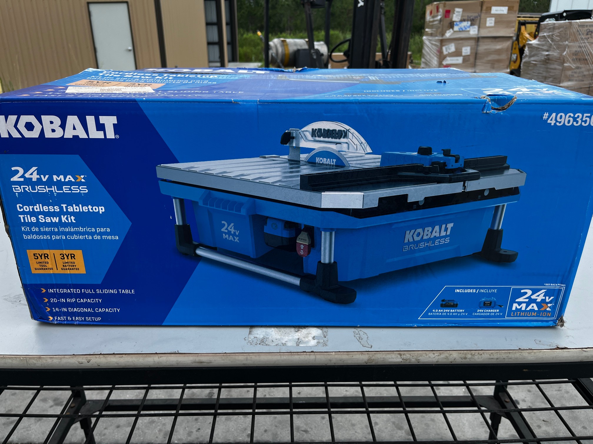Kobalt Brushless Cordless Table Saw 24V Tile Saw Proxibid