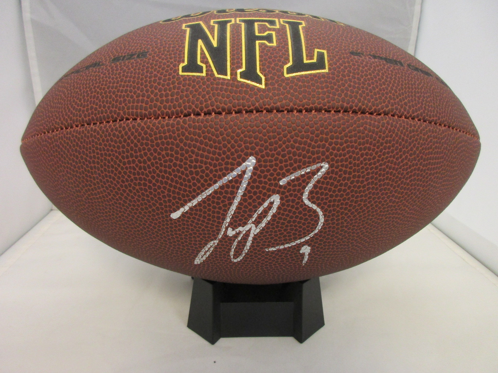 Joe Burrow Debut Game & First Touchdown Game Used Signed Football Fanatics  COA