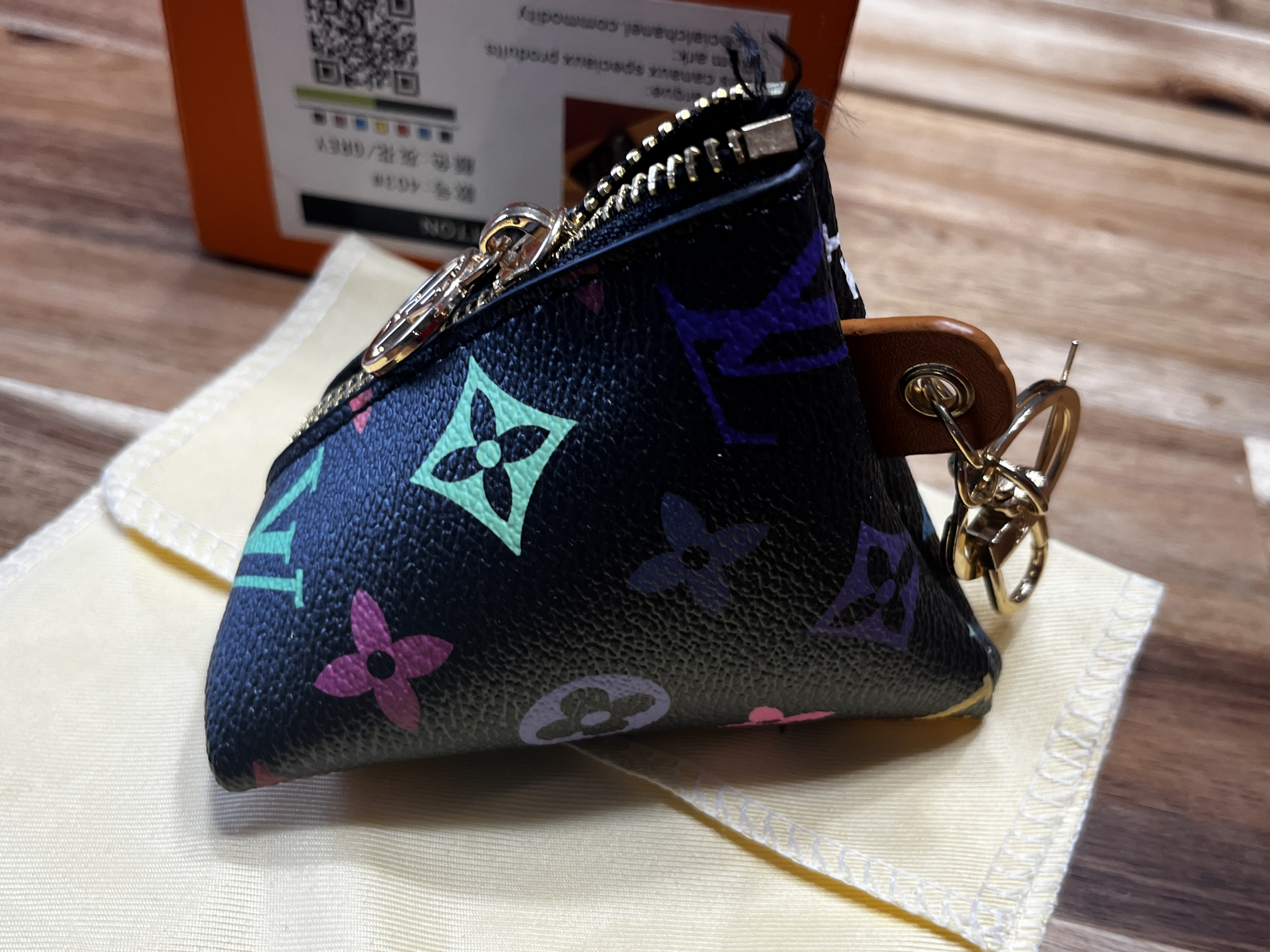 Louis Vuitton Style Keychain Coin Purse Multi Proxibid