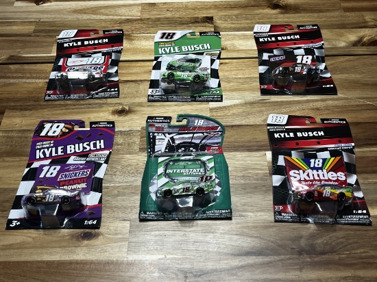 (6) #18 Car Kyle Busch Diecast Cars - All Brand New in Packaging