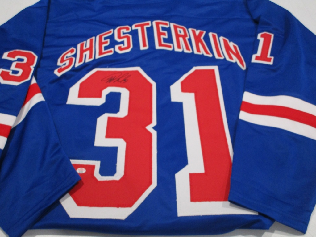 Igor Shesterkin Signed New York Rangers Jersey Psa/Dna Coa Autographed