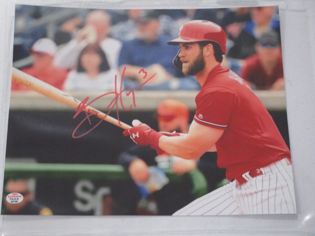 Sold at Auction: Bryce Harper autographed Philadelphia Phillies