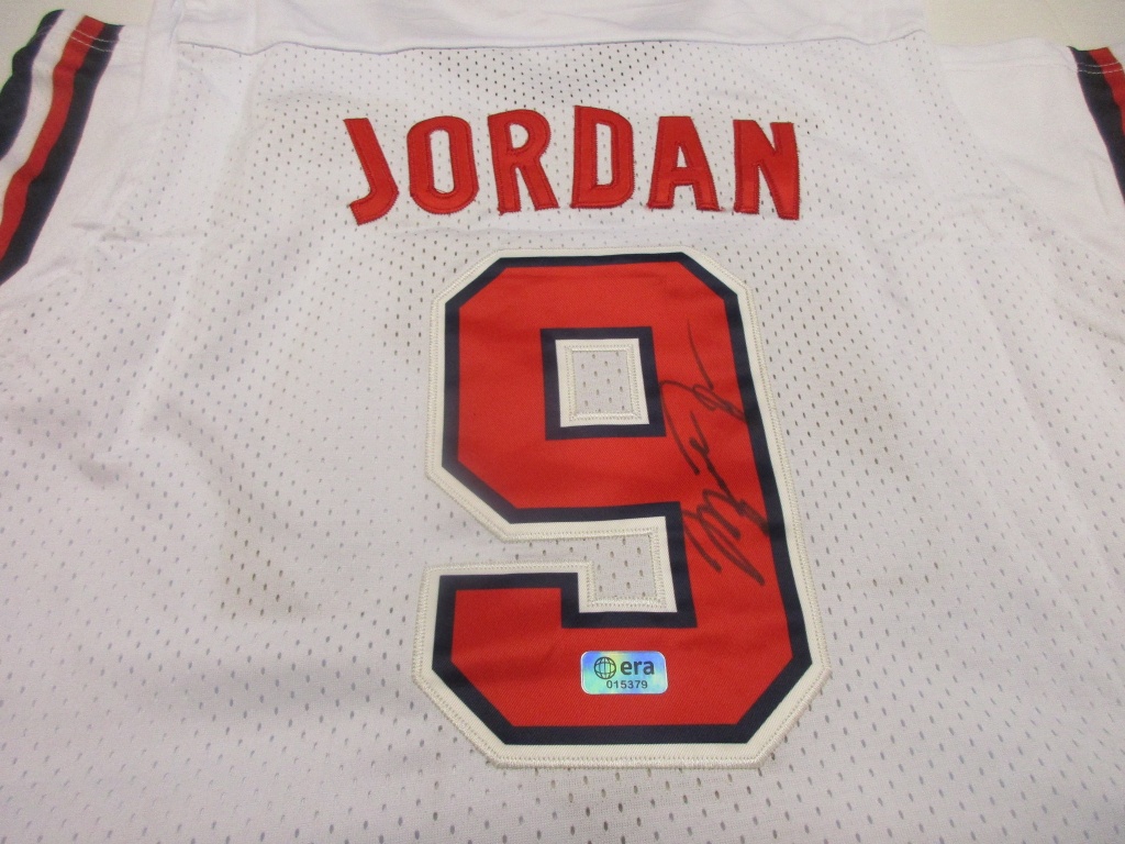 Sold at Auction: Michael Jordan Signed Jersey with COA