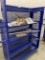 five shelf heavy duty rolling utility cart