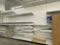 36' Wall mount Gondola Shelving with 75 shelves and 100's of Peg Board accessories for product displ