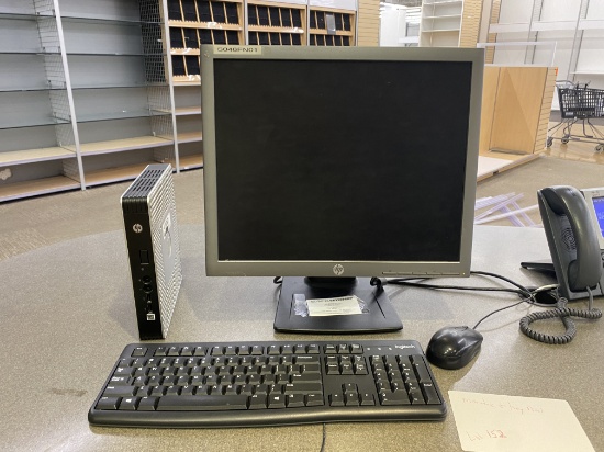 H.P. Computer, Monitor, Key Board, Mouse and Lexmark Printer