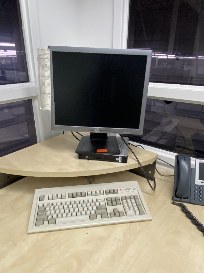 HP computer monitor keyboard, no mouse