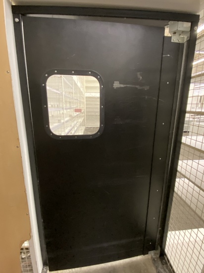 42" Swinging Warehouse Door made of Durable heavy duty plastic comes also with the metal framing so