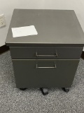 Two Draw Rolling File Cabinet