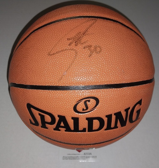 Stephen Curry hand signed basketball - COA by PAAS