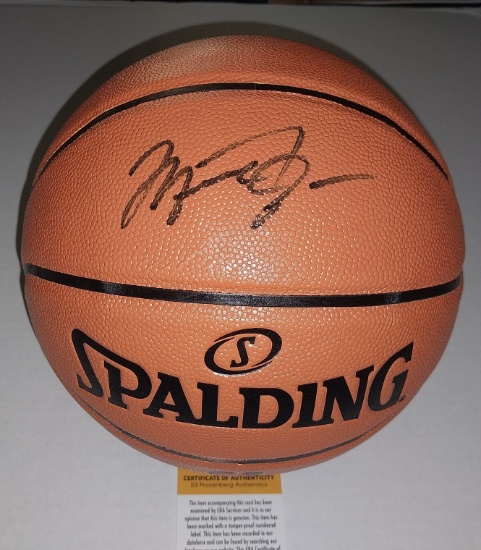 Micheal Jordan Signed full Sized Basketball with COA by ERA Authentics