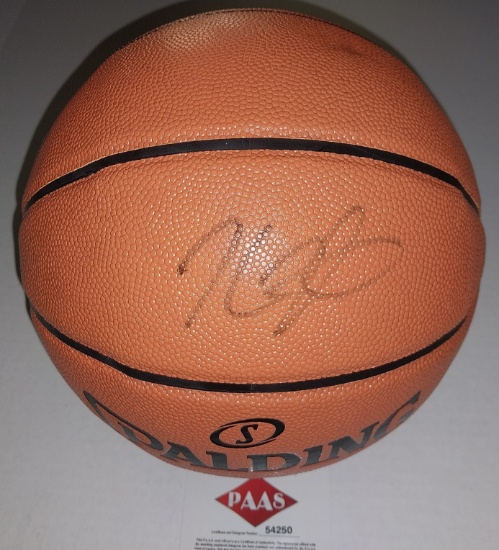 Kevin Durant Signed Full Sized Basketball with COA by  PAAS