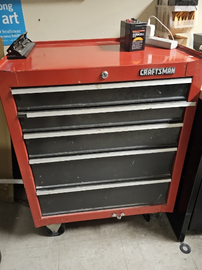 Craftsman Rolling Locking Toolbox with Contents | Online Auctions ...