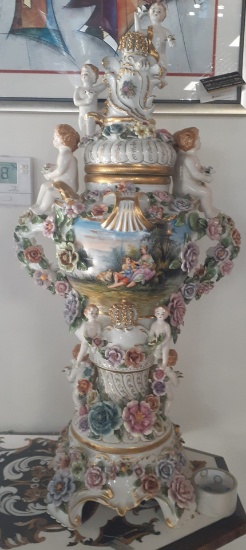 King Vases by Dresden - 36 inches tall