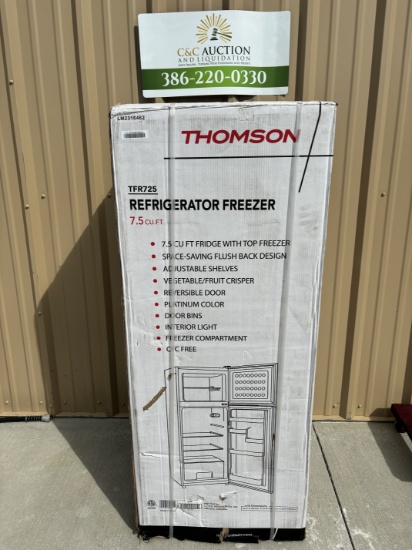 Thomson 7.5 CU Ft Refrigerator Freezer NEW in Box