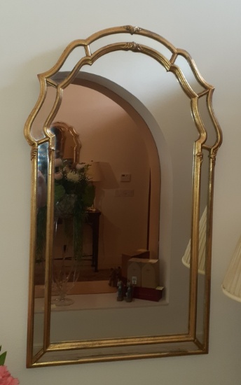 Gold Painted Mirror - 26 x 43 inches