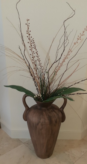 Large Vase with Flowers - 26 inches tall