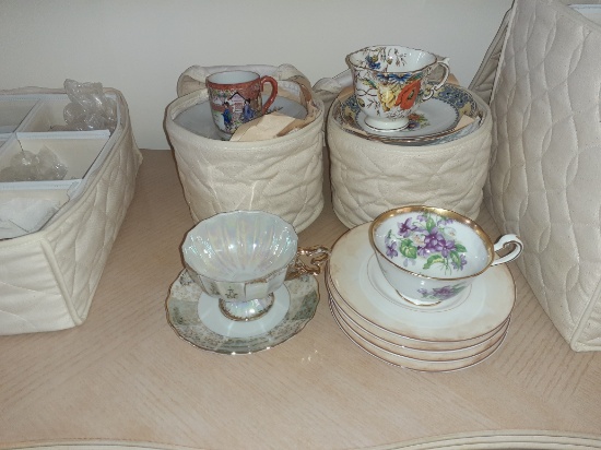 Coffee cup and saucer collection - Bone china - various makers