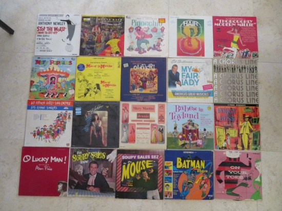 25 Vintage Collectible Albums -  from 60s and 70s - Broadway shows and movies