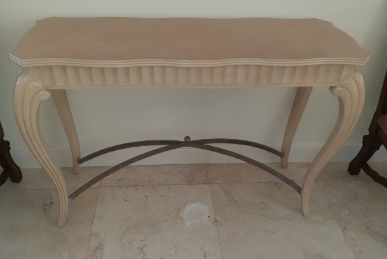 Light Wood Foyer Table - 52 x 19 x 35 inches