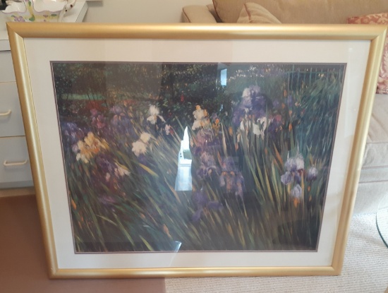 Flowers in the Field - Framed Artwork - 46 x 37 in