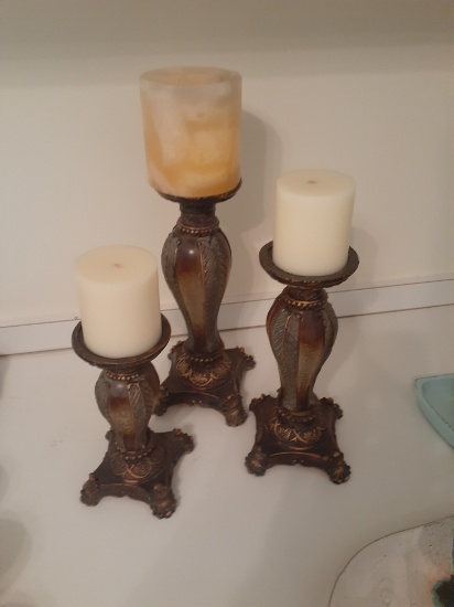 Set of matching Candleholders
