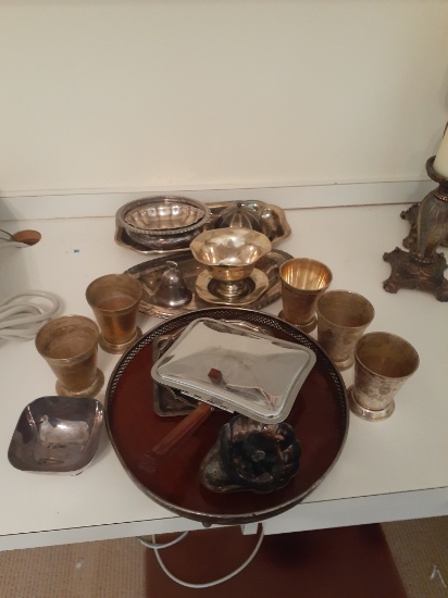 Various Silver items- Cups, bell and more