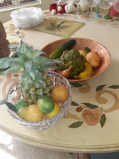 2 centerpiece bowl with fruit