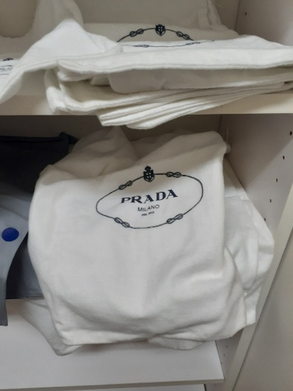 Dust covers nd bags by Prada