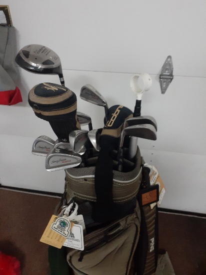 Golf clubs with bag - some Cobras