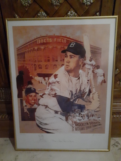 Duke Snider - Brooklyn Dodgers - HOF - Penciled Signed - Limited ed - Artist's Proof by Elins