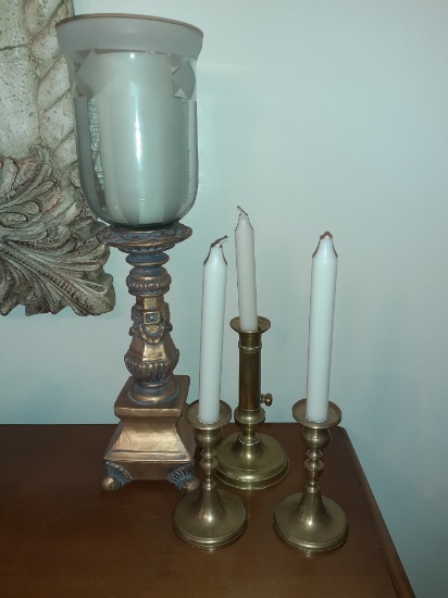 Candleholder - Brass and Resin - Various Styles