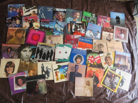 42 Collectible albums - famous singers and bands from 70s and 80s