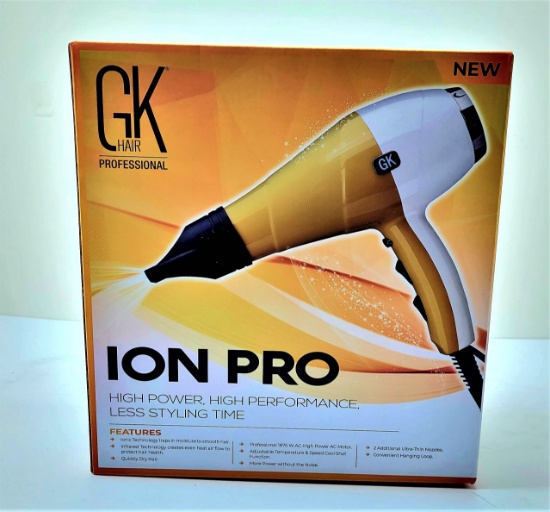 Womens GK Hair Ion Pro High Power Blow Dryer