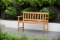 BRAND NEW  OUTDOOR 100% FSC SOLID TEAK FINISH WOOD 2-SEATER BENCH 45