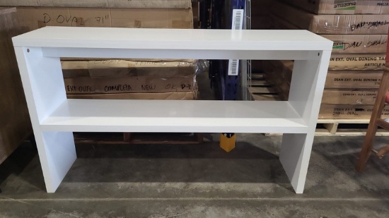 OPEN BOX - BRAND NEW WOOD CONSOLE TABLE 53" WHITE COLOR