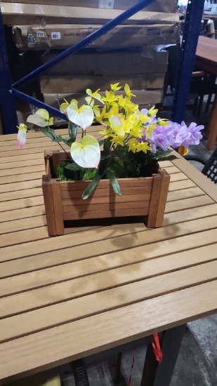 Wooden Planter -11.5 x 7 inches - ORIGINAL PACKAGING