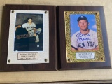 9” x 7” Wood Wall Plaques containing Mickey Mantle Signed Photos These items are signed but not auth